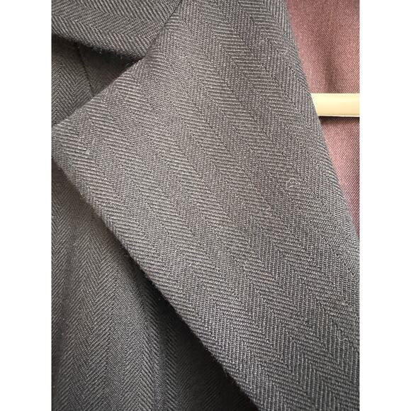 Vtg Y2K Beaufort Riding Apparel Charcoal Herringbone Equestrian Blazer small - Picture 14 of 14